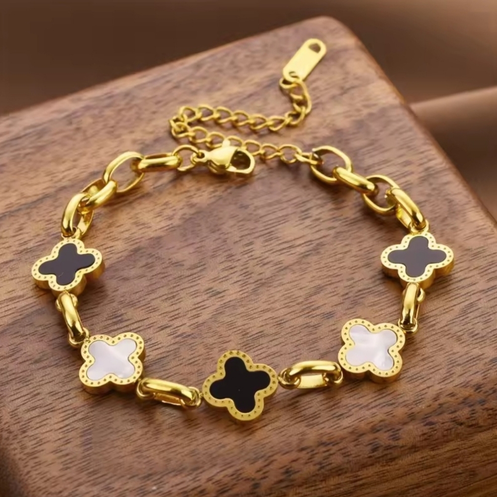 LV Style Clover Bracelet